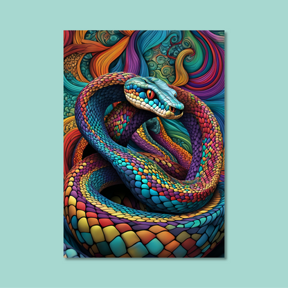 ABSTRACT COBRA **UNFRAMED ART PRINT**