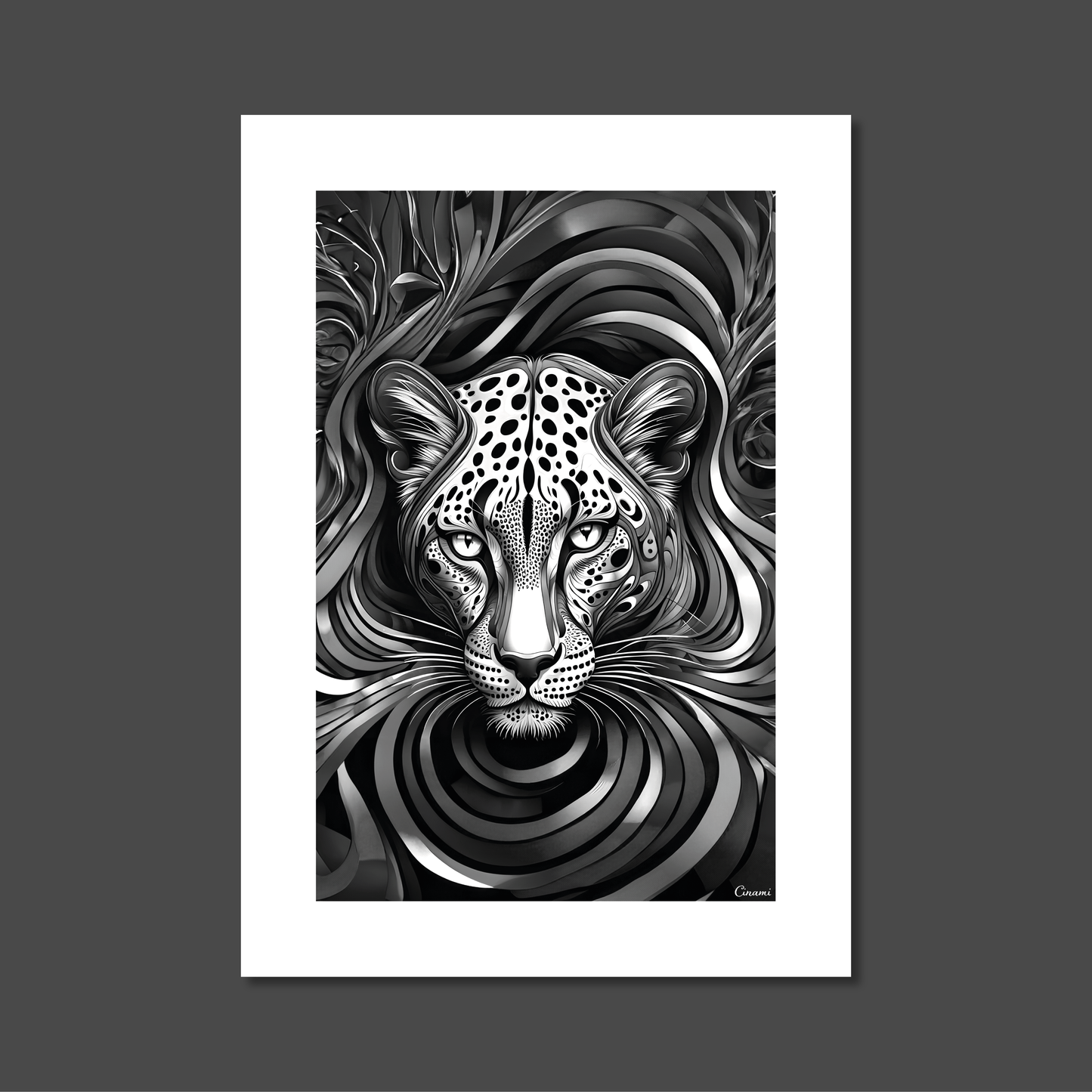 ABSTRACT LEOPARD **UNFRAMED ART PRINT**