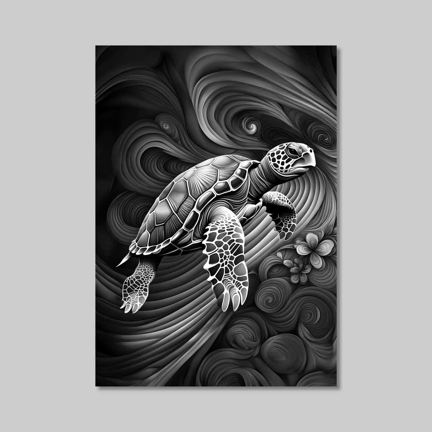 ABSTRACT TURTLE **UNFRAMED ART PRINT**