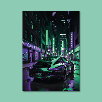 PORSCHE 911 (BACK) **UNFRAMED POSTER**