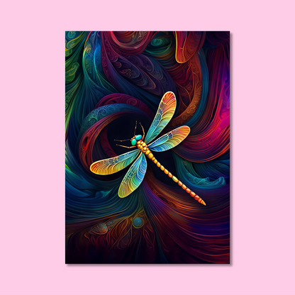 ABSTRACT DRAGONFLY **UNFRAMED ART PRINT**