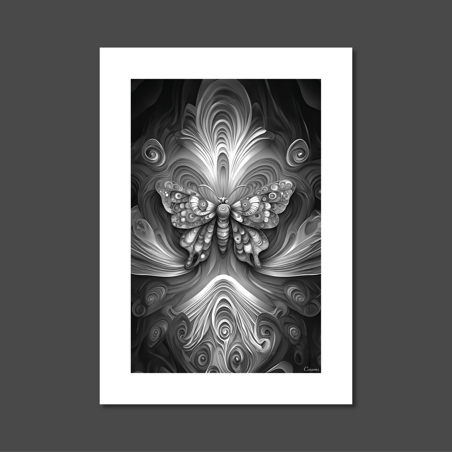 ABSTRACT BUTTERFLY **UNFRAMED ART PRINT**