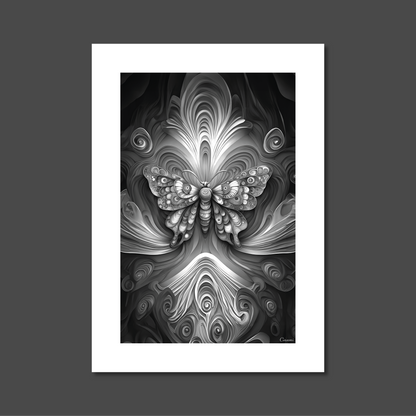 ABSTRACT BUTTERFLY **UNFRAMED ART PRINT**