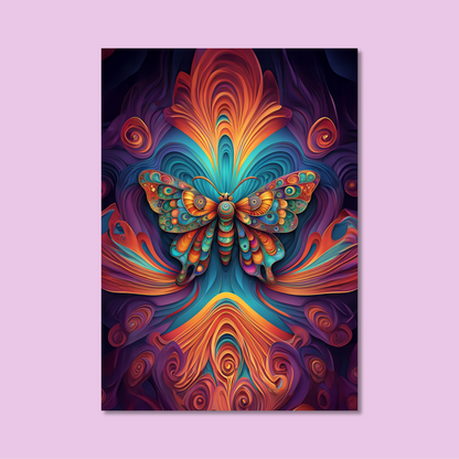 ABSTRACT BUTTERFLY **UNFRAMED ART PRINT**
