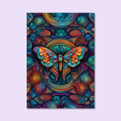 ABSTRACT MOTH **UNFRAMED ART PRINT**