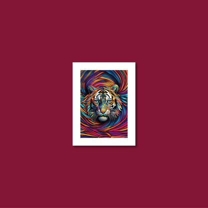 ABSTRACT TIGER **UNFRAMED ART PRINT**