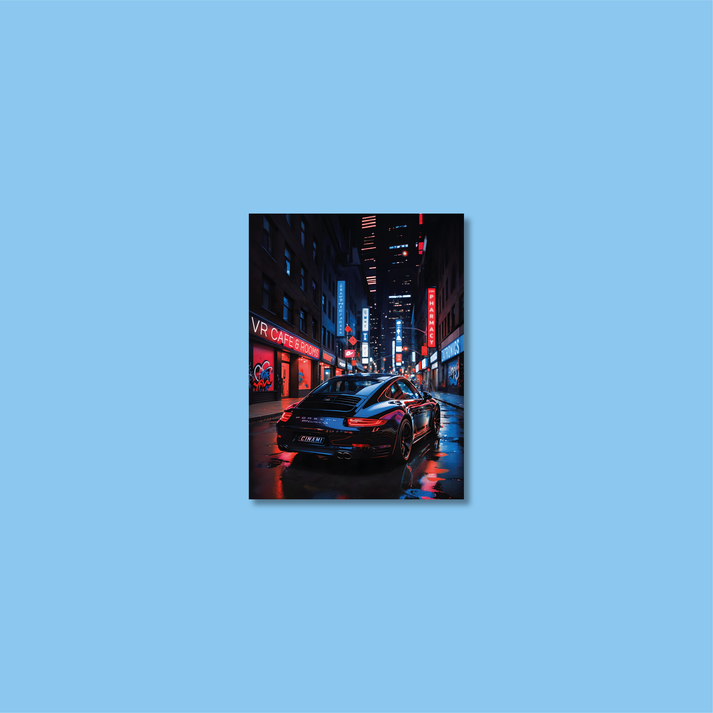 PORSCHE 911 (BACK) **UNFRAMED POSTER**