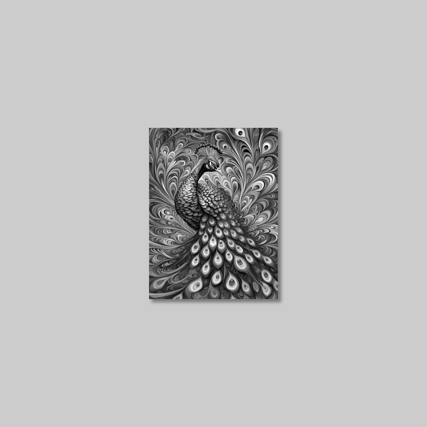 ABSTRACT PEACOCK **UNFRAMED ART PRINT**