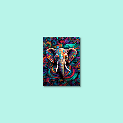 ABSTRACT ELEPHANT **UNFRAMED ART PRINT**