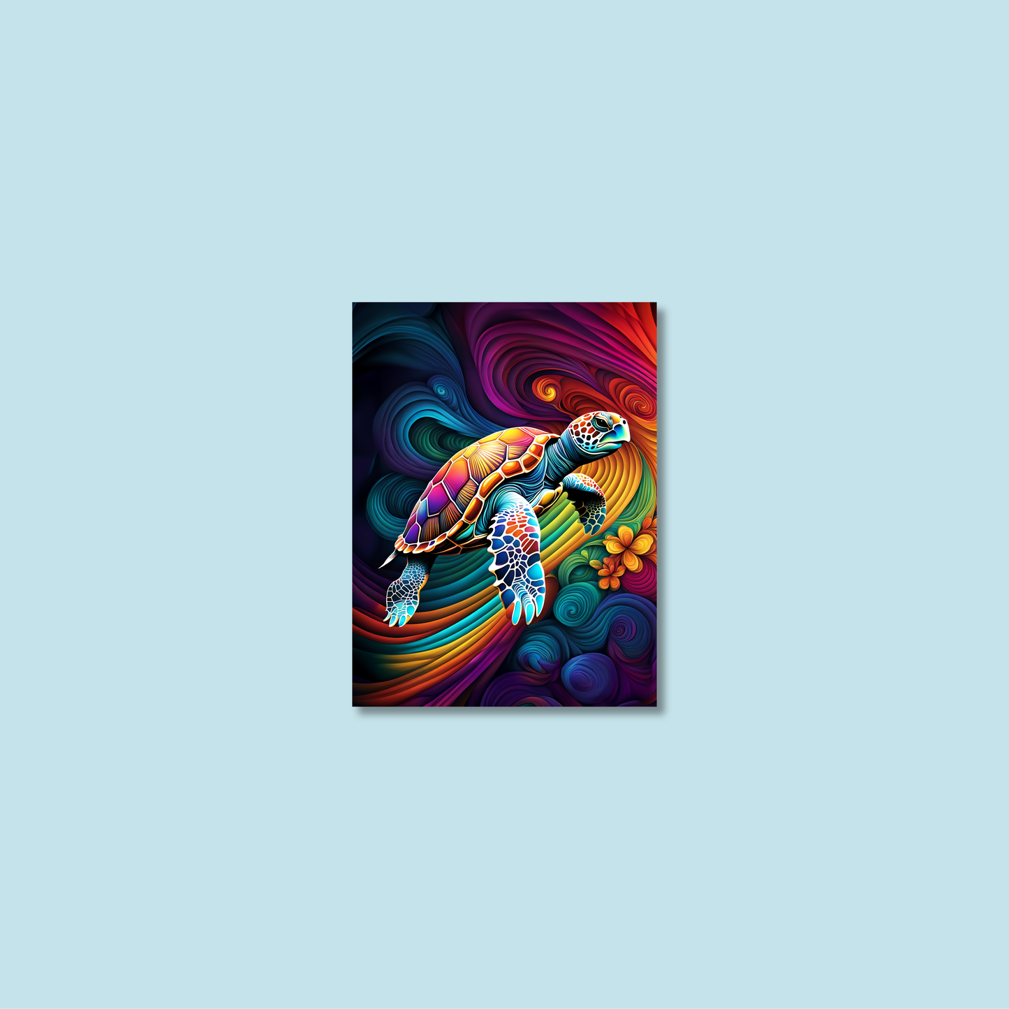 ABSTRACT TURTLE **UNFRAMED ART PRINT**
