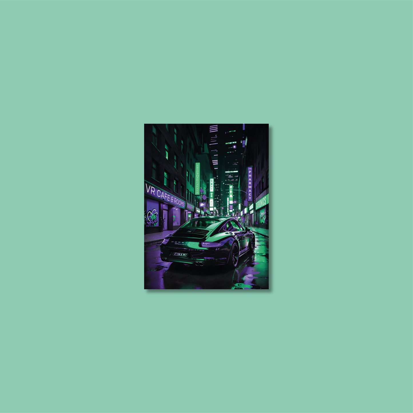 PORSCHE 911 (BACK) **UNFRAMED POSTER**