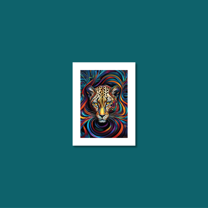 ABSTRACT LEOPARD **UNFRAMED ART PRINT**