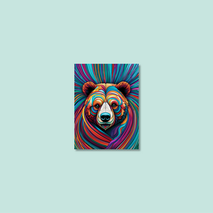 ABSTRACT BEAR **UNFRAMED ART PRINT**