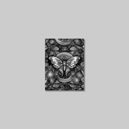 ABSTRACT MOTH **UNFRAMED ART PRINT**