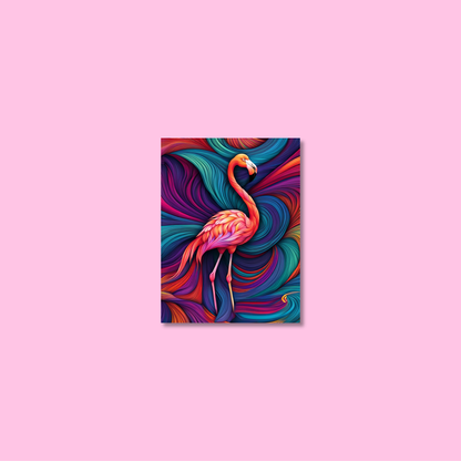 ABSTRACT FLAMINGO **UNFRAMED ART PRINT**