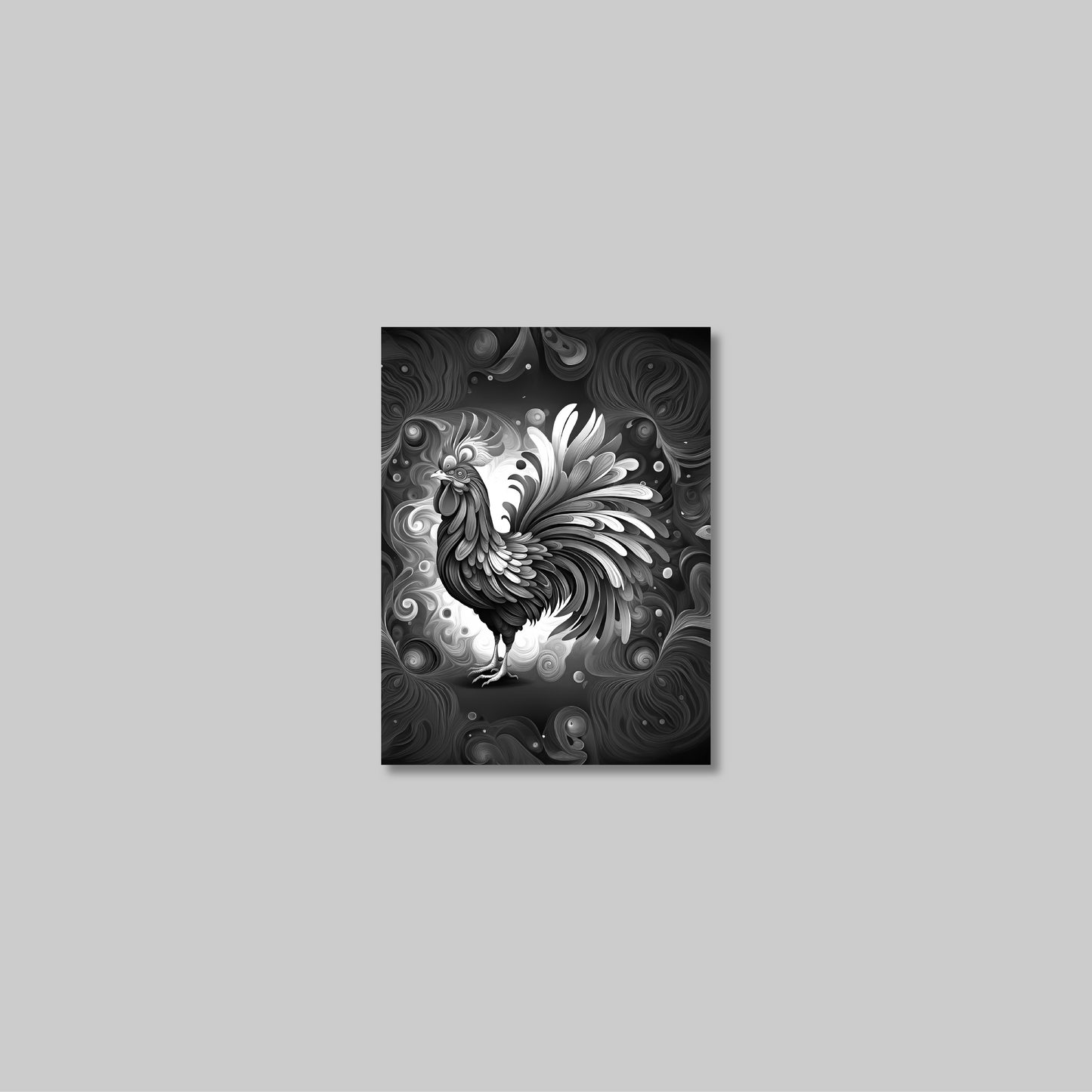 ABSTRACT COCKEREL **UNFRAMED ART PRINT**