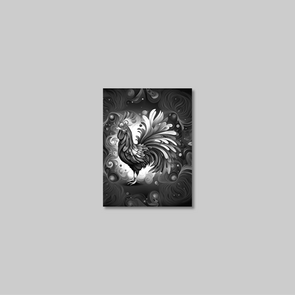 ABSTRACT COCKEREL **UNFRAMED ART PRINT**