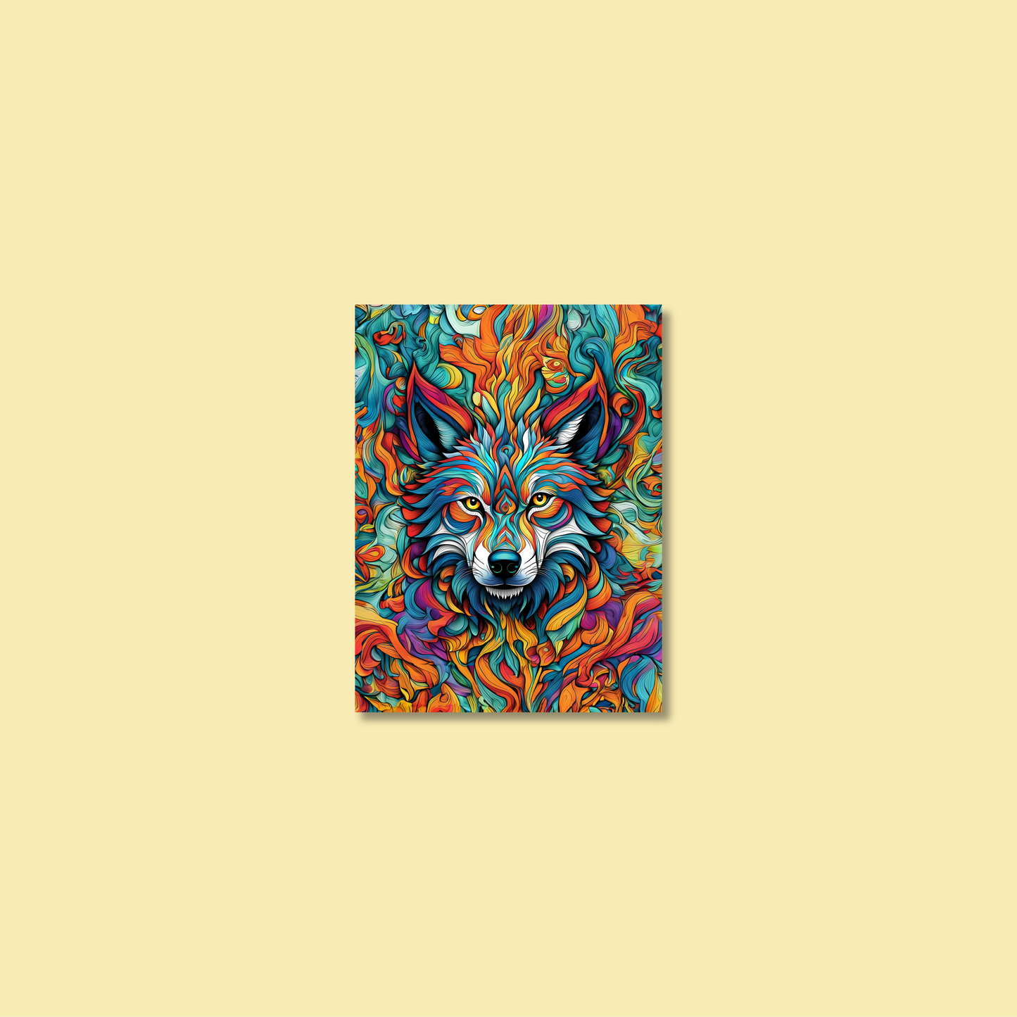 ABSTRACT WOLF **UNFRAMED ART PRINT**