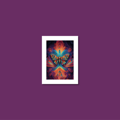 ABSTRACT BUTTERFLY **UNFRAMED ART PRINT**