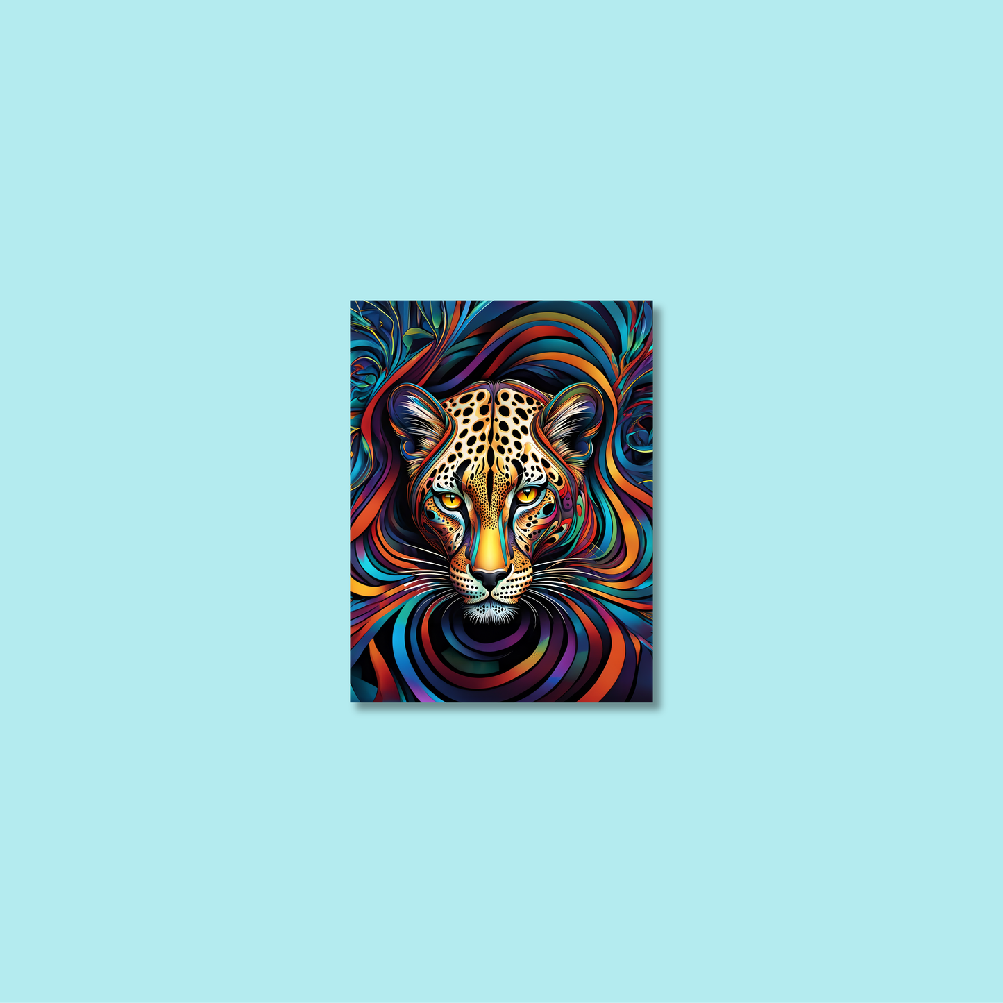 ABSTRACT LEOPARD **UNFRAMED ART PRINT**