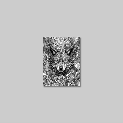 ABSTRACT WOLF **UNFRAMED ART PRINT**