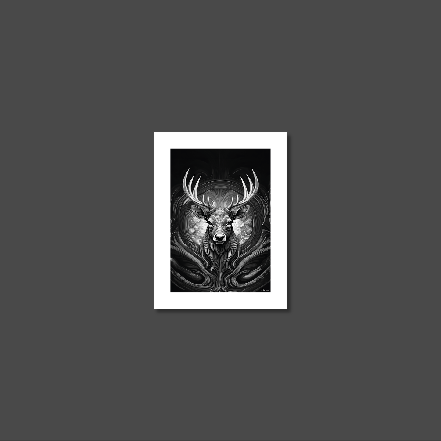 ABSTRACT STAG **UNFRAMED ART PRINT**