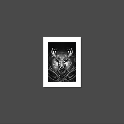 ABSTRACT STAG **UNFRAMED ART PRINT**