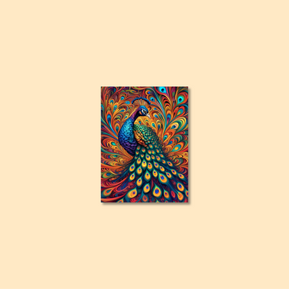 ABSTRACT PEACOCK **UNFRAMED ART PRINT**
