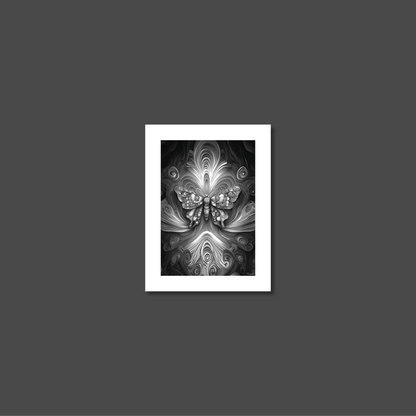 ABSTRACT BUTTERFLY **UNFRAMED ART PRINT**