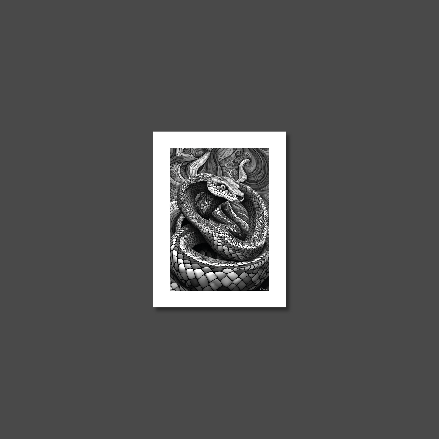 ABSTRACT COBRA **UNFRAMED ART PRINT**