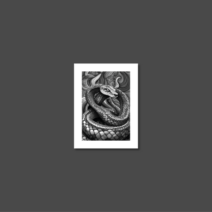 ABSTRACT COBRA **UNFRAMED ART PRINT**