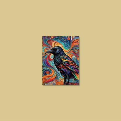 ABSTRACT CROW **UNFRAMED ART PRINT**