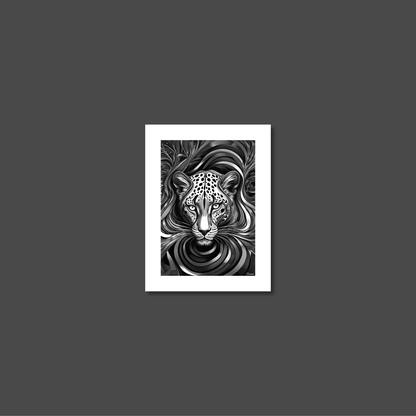 ABSTRACT LEOPARD **UNFRAMED ART PRINT**