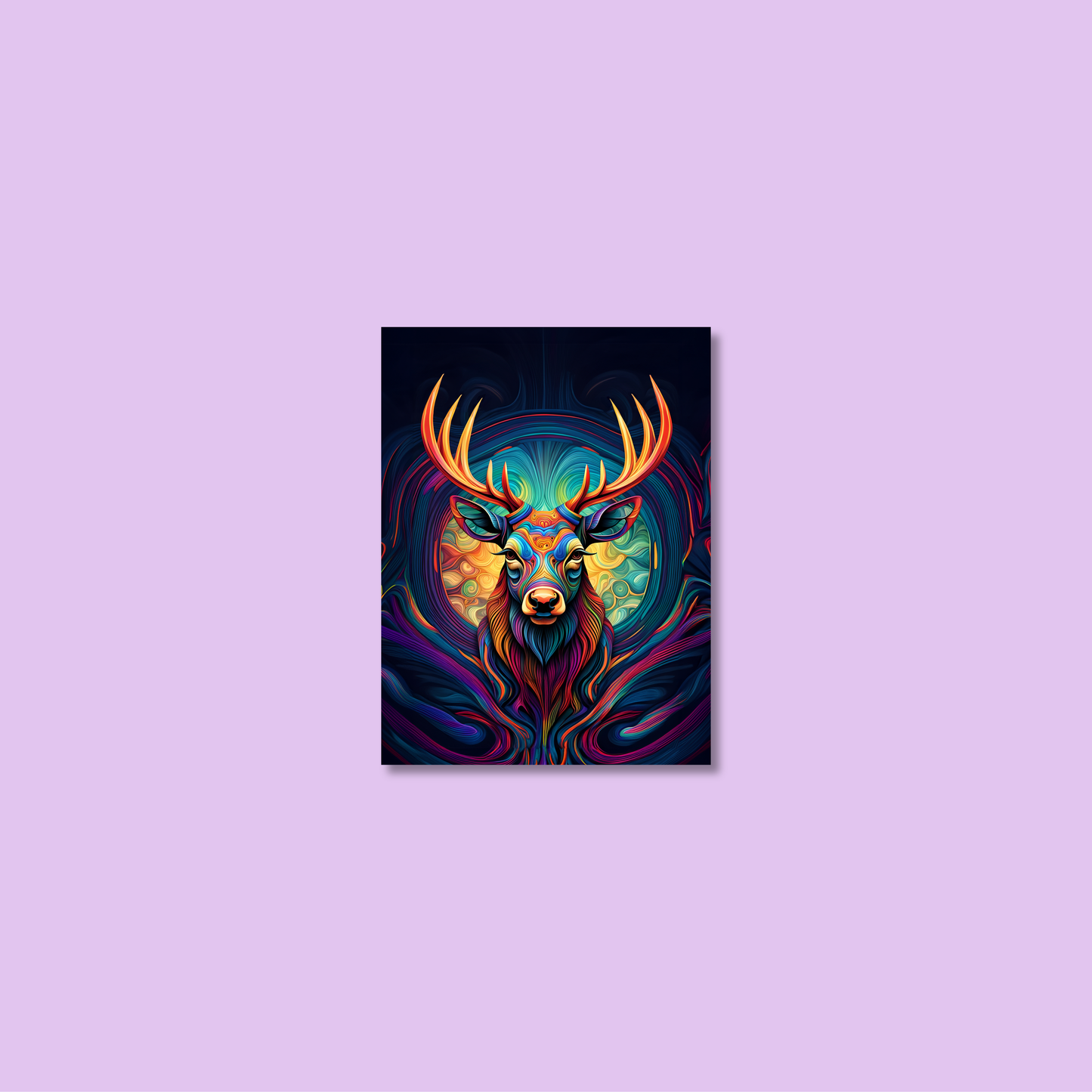 ABSTRACT STAG **UNFRAMED ART PRINT**