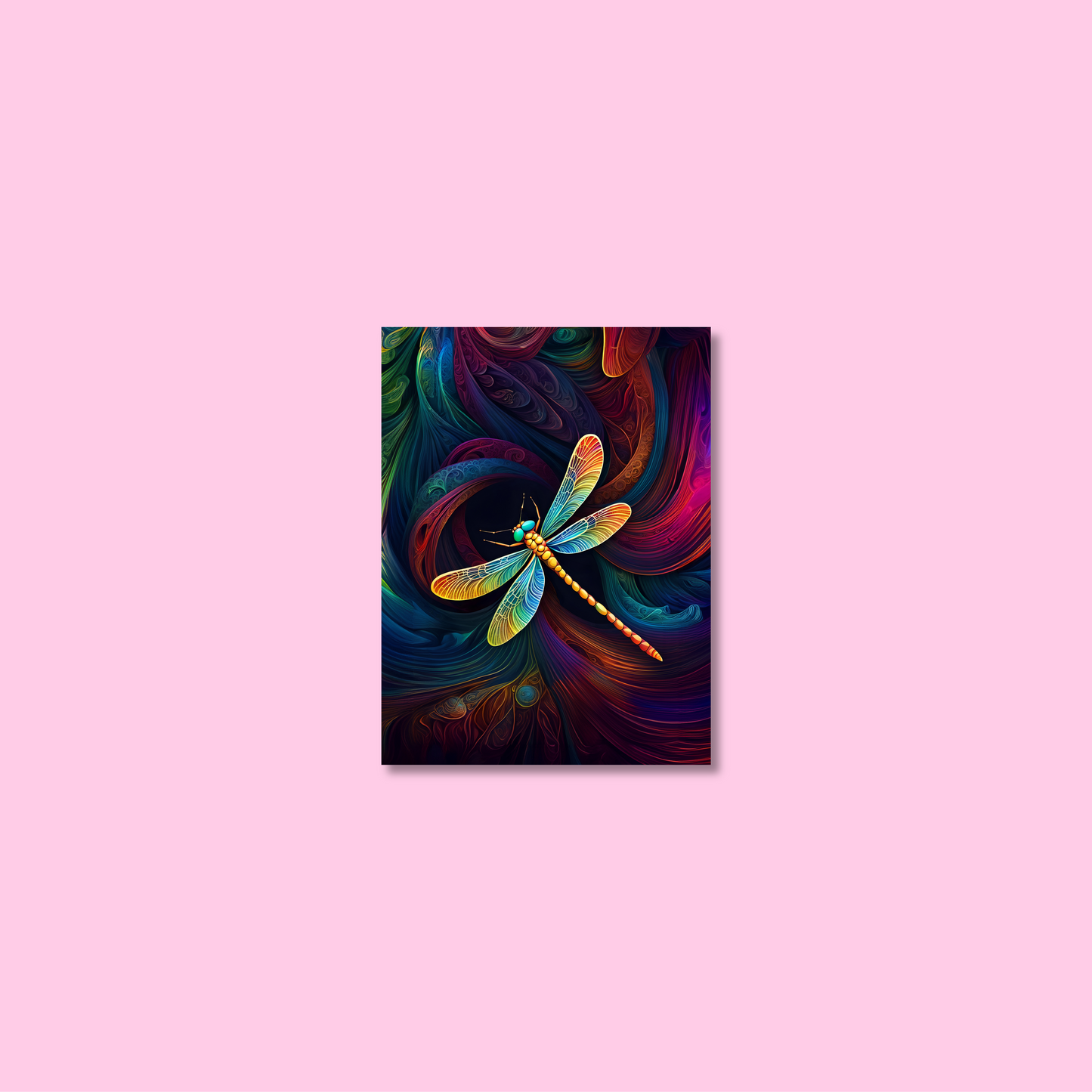 ABSTRACT DRAGONFLY **UNFRAMED ART PRINT**