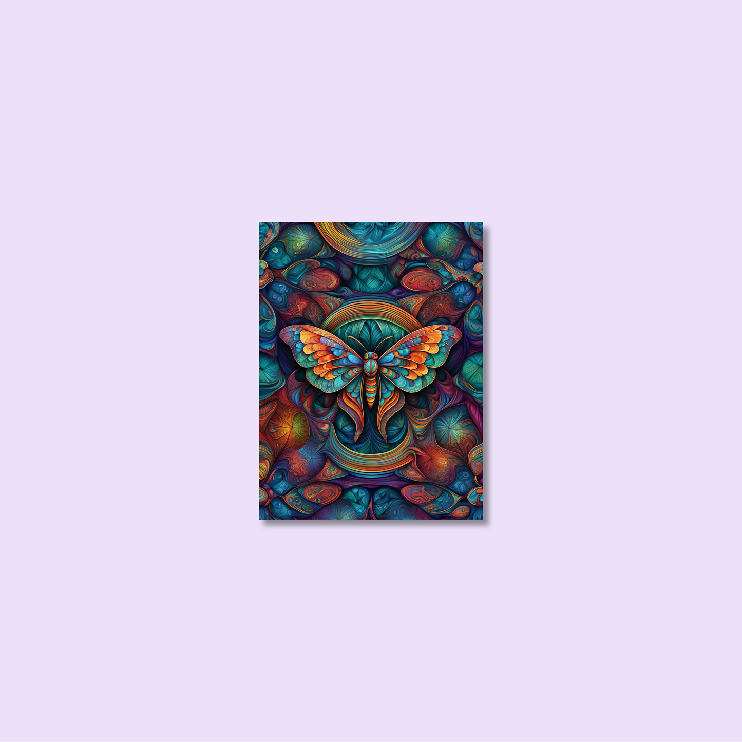 ABSTRACT MOTH **UNFRAMED ART PRINT**