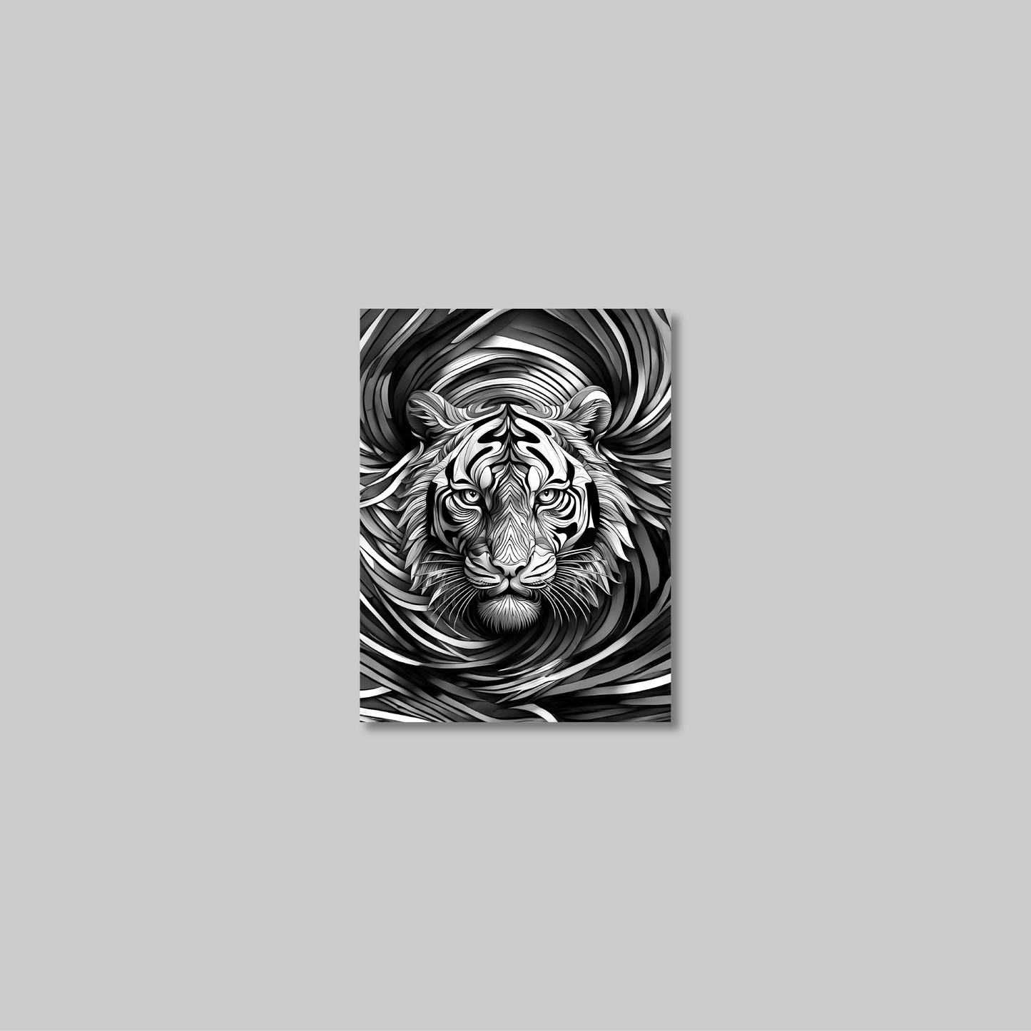 ABSTRACT TIGER **UNFRAMED ART PRINT**