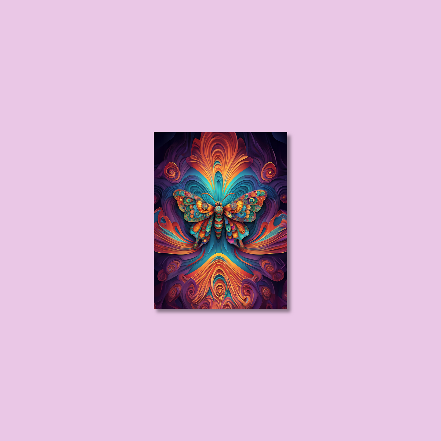 ABSTRACT BUTTERFLY **UNFRAMED ART PRINT**