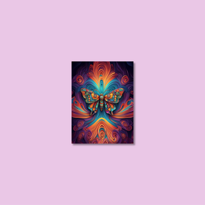 ABSTRACT BUTTERFLY **UNFRAMED ART PRINT**