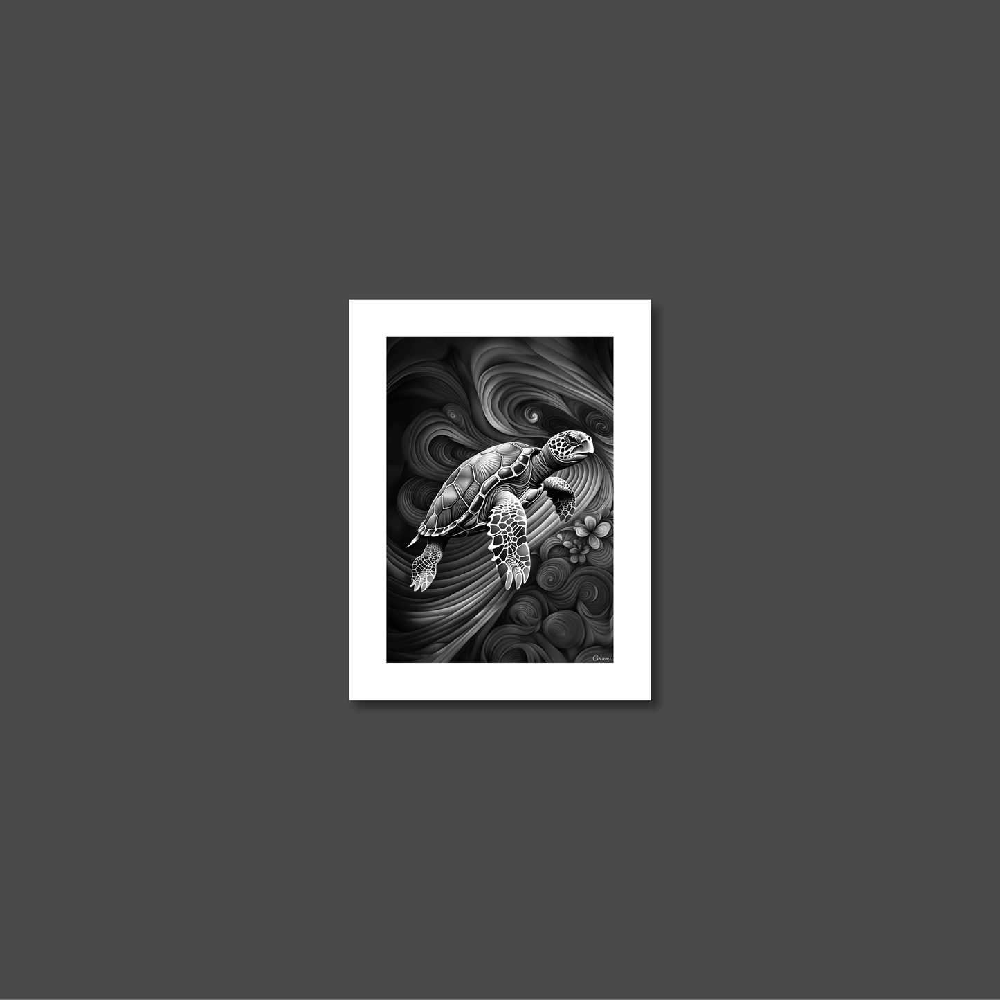 ABSTRACT TURTLE **UNFRAMED ART PRINT**