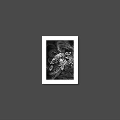 ABSTRACT TURTLE **UNFRAMED ART PRINT**