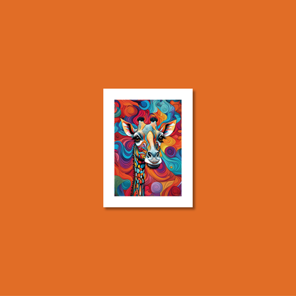 ABSTRACT GIRAFFE **UNFRAMED ART PRINT**