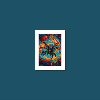 ABSTRACT SPIDER **UNFRAMED ART PRINT**