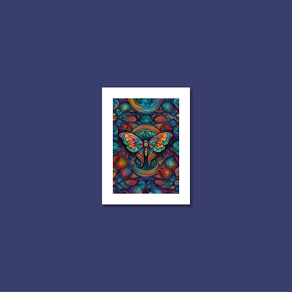 ABSTRACT MOTH **UNFRAMED ART PRINT**