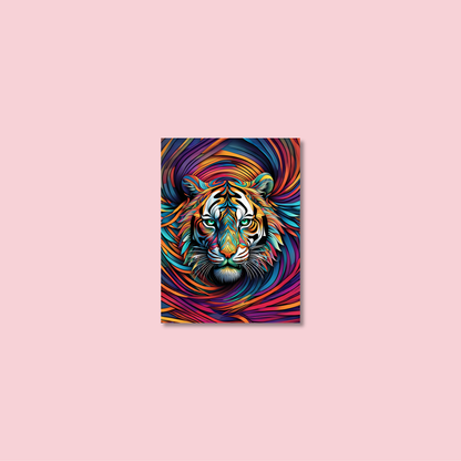 ABSTRACT TIGER **UNFRAMED ART PRINT**
