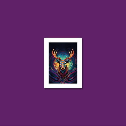 ABSTRACT STAG **UNFRAMED ART PRINT**