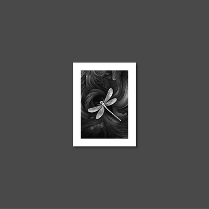 ABSTRACT DRAGONFLY **UNFRAMED ART PRINT**