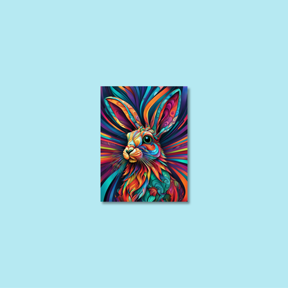 ABSTRACT RABBIT **UNFRAMED ART PRINT**