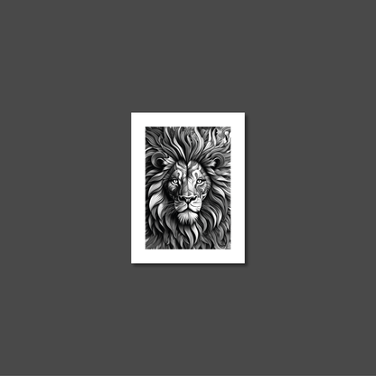 ABSTRACT LION **UNFRAMED ART PRINT**