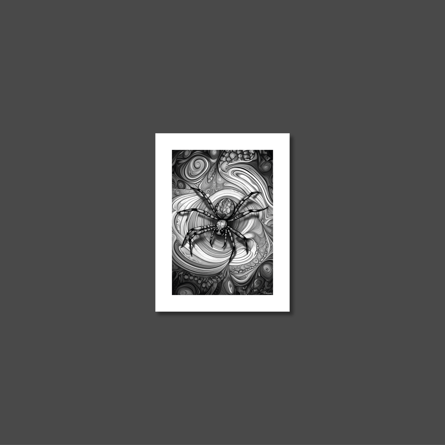 ABSTRACT SPIDER **UNFRAMED ART PRINT**